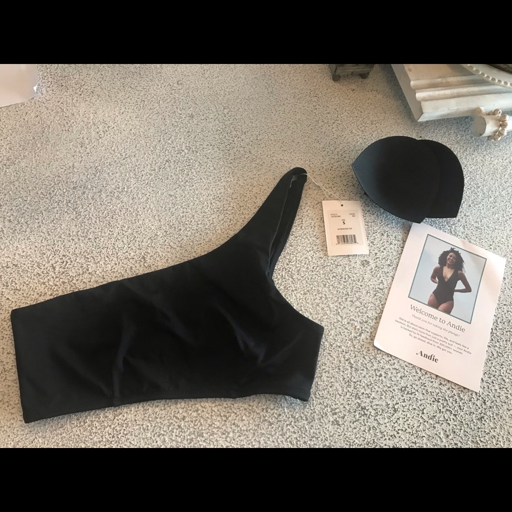 Andie one shoulder Wyndwood swim top